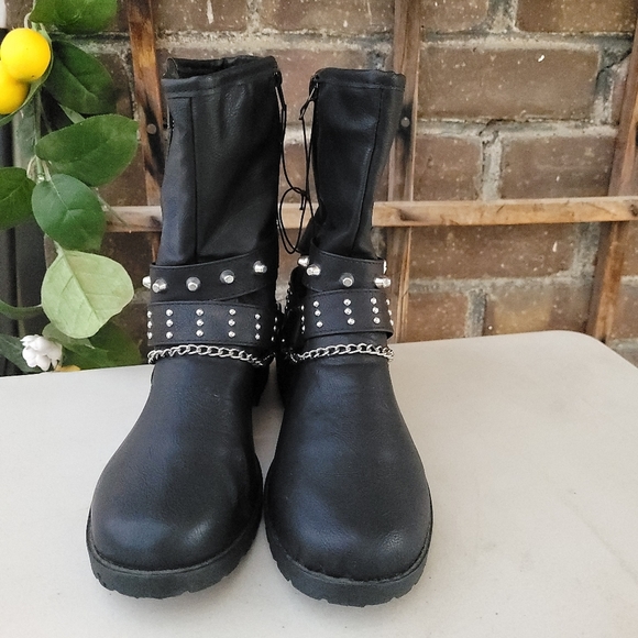 rue21 etc Combat Ankle Boots Sz 9 - Picture 3 of 12